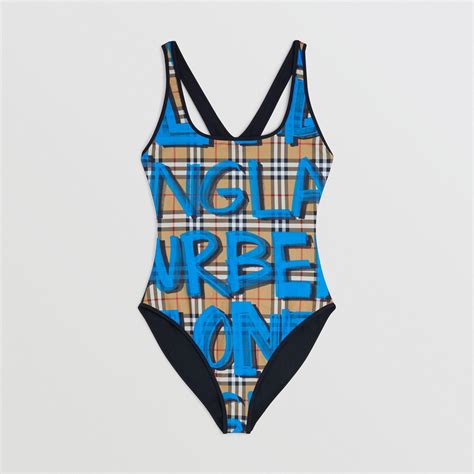 burberry graffiti swimsuit blue|Men’s Designer Swimwear .